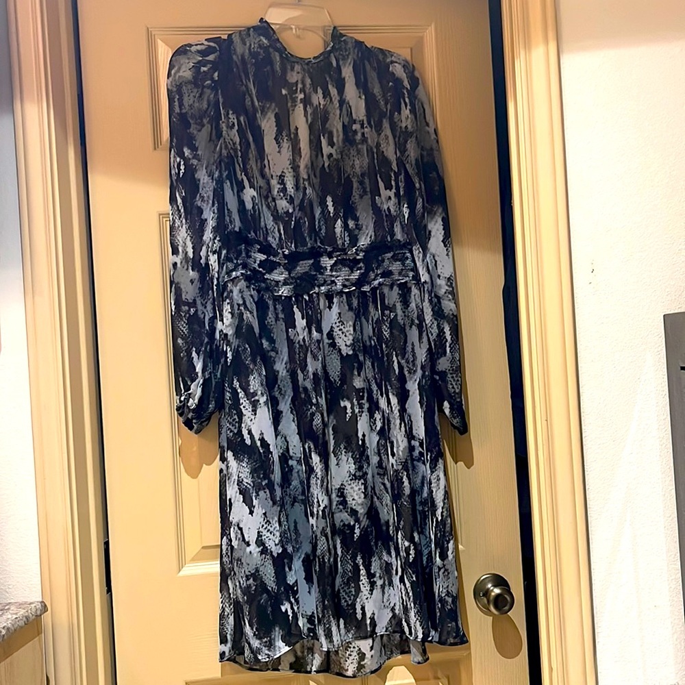 Black see-through dress